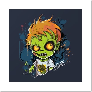 Zombie Kid Posters and Art